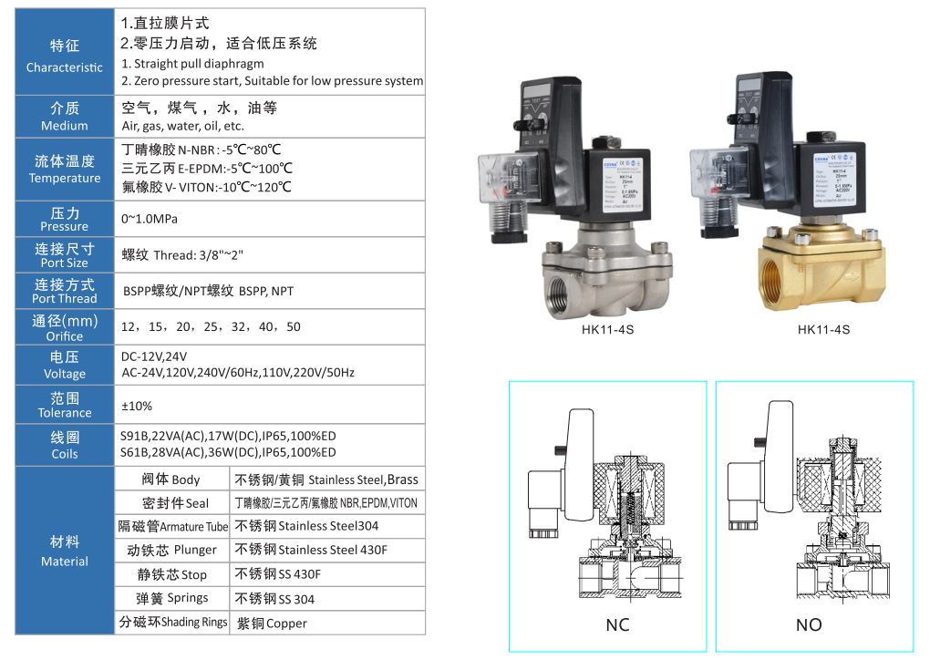 定時(shí)自動排水不銹鋼電磁閥